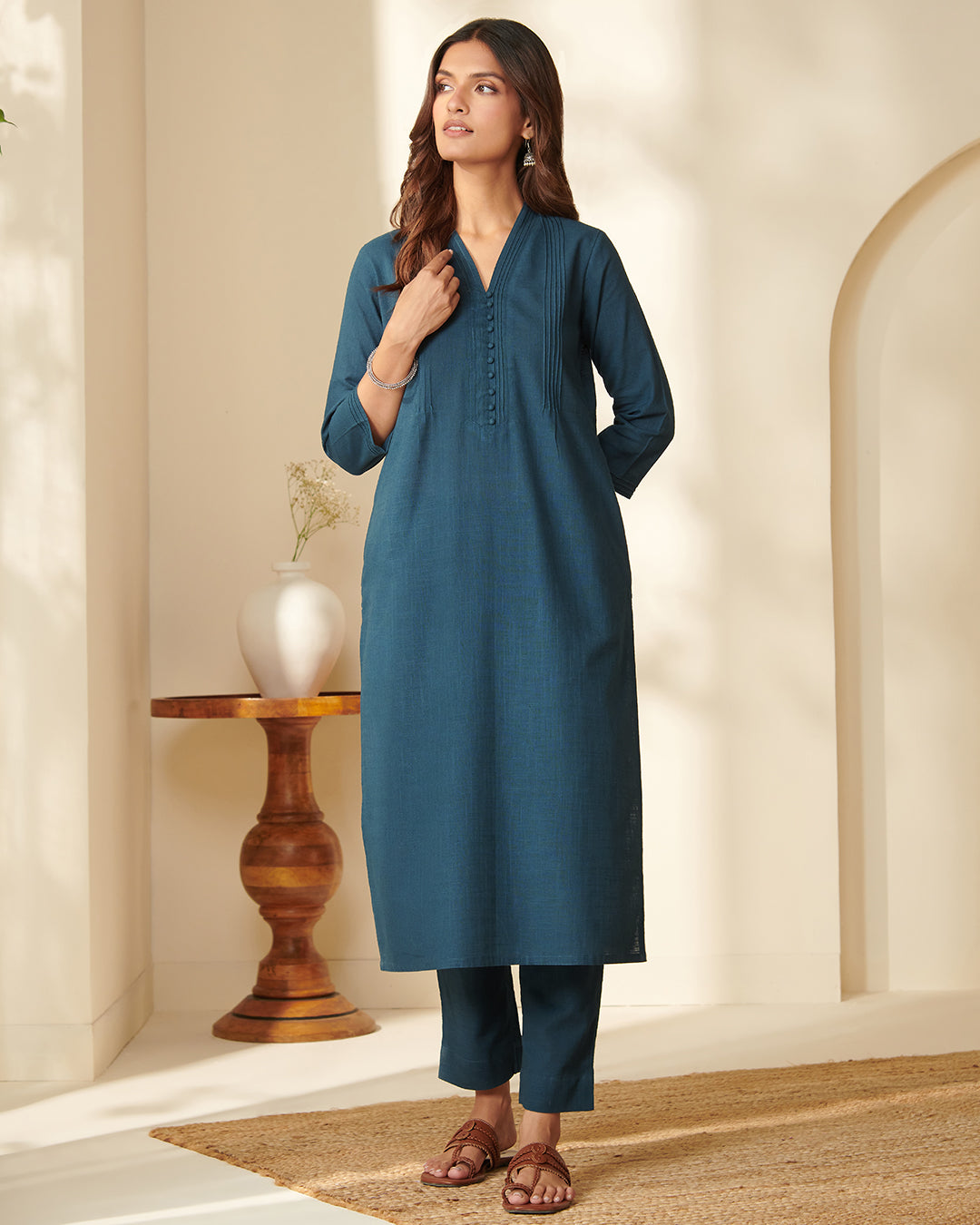 Roza Amina Blue Kurta
