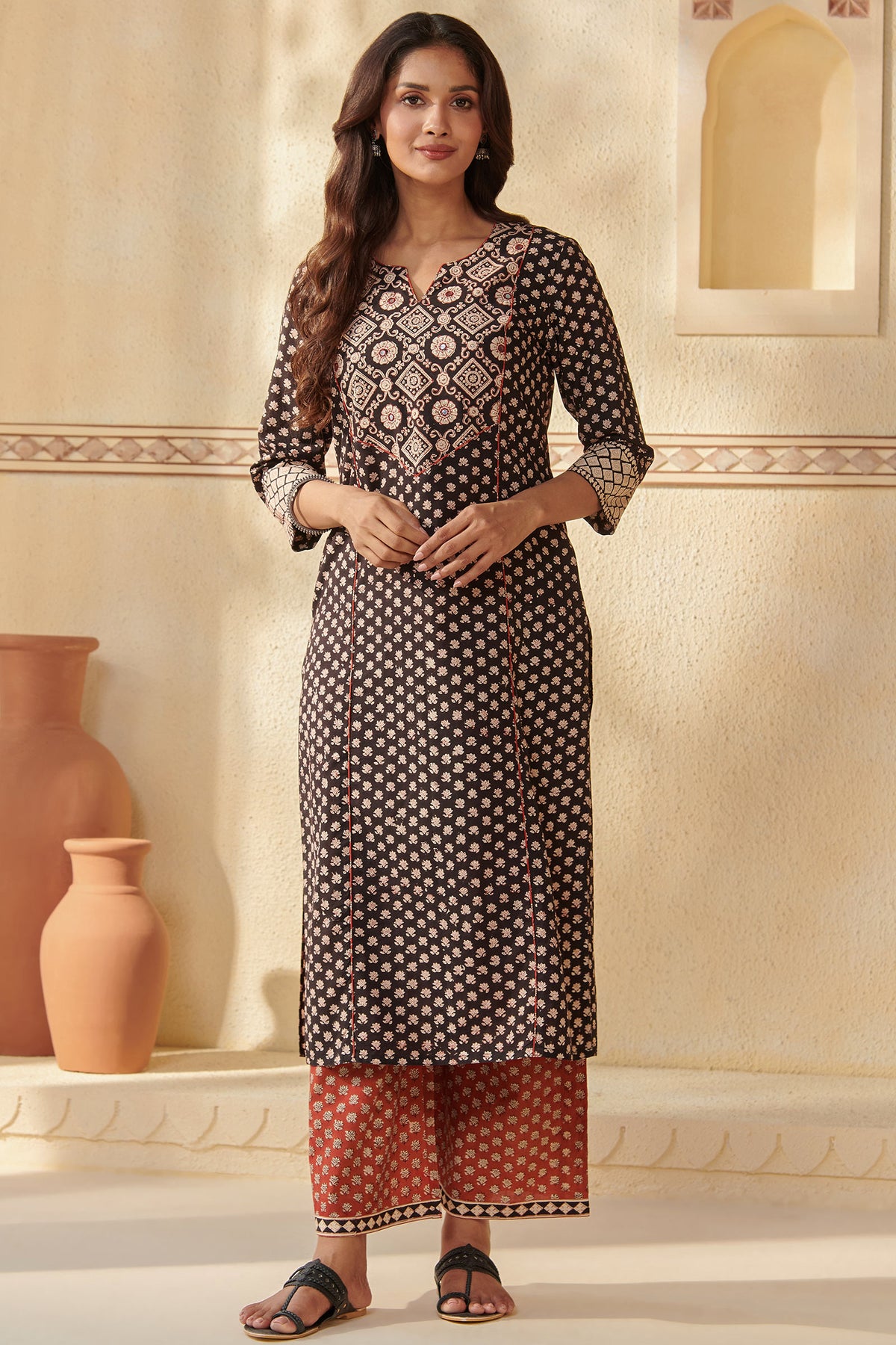 Sehra Maiwa Bagru Kurta