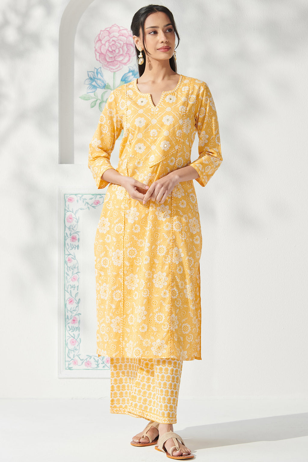 Gulbahar Simran Sanganeri Kurta