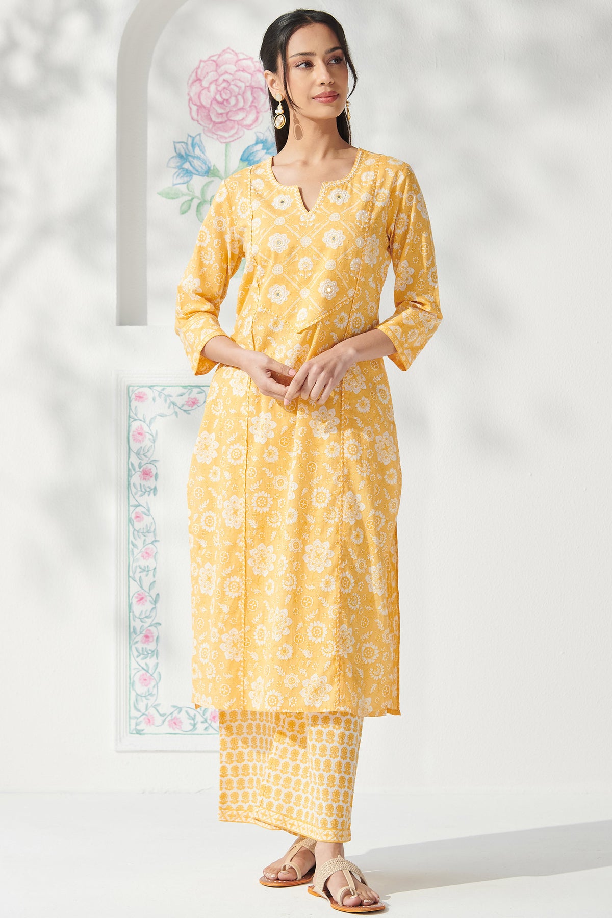 Gulbahar Simran Sanganeri Kurta
