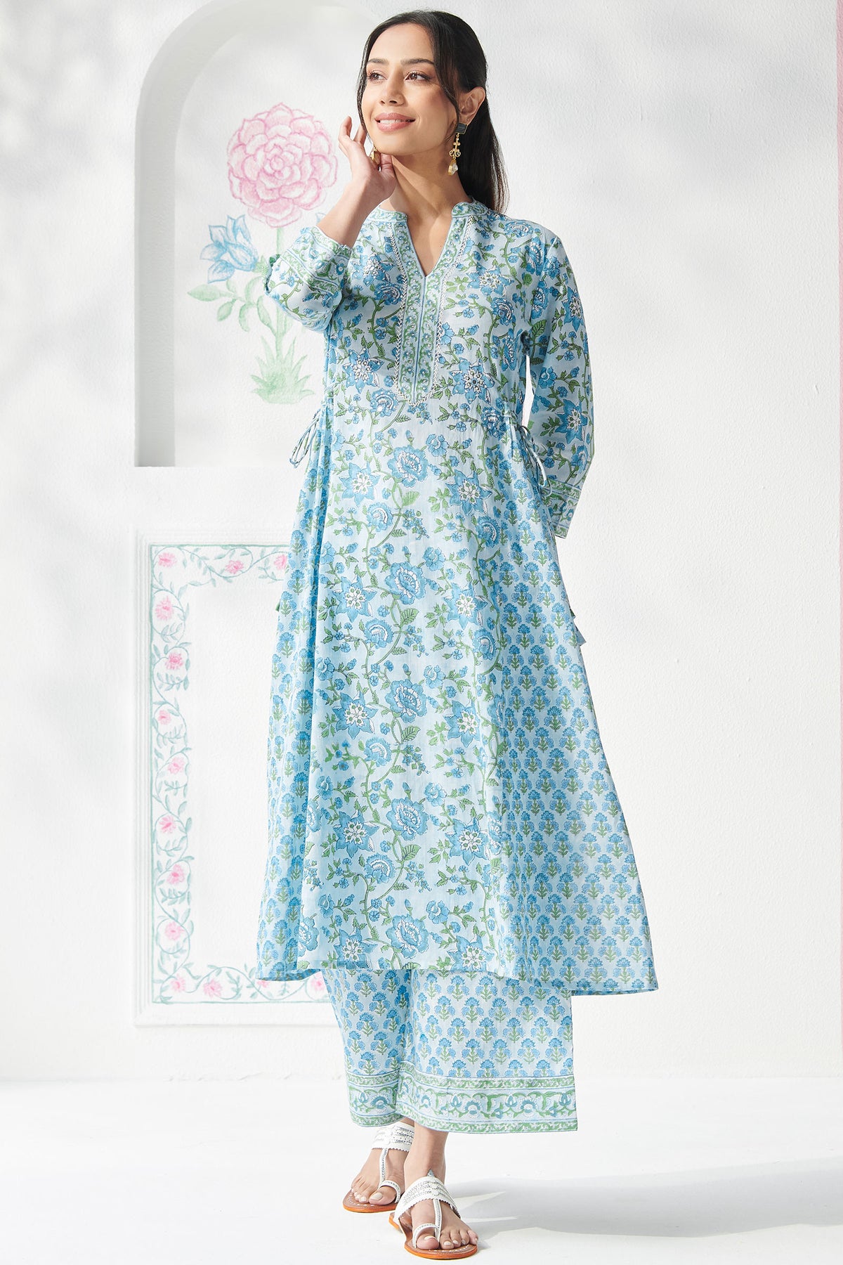 Gulbahar Ishrat Sanganeri Kurta