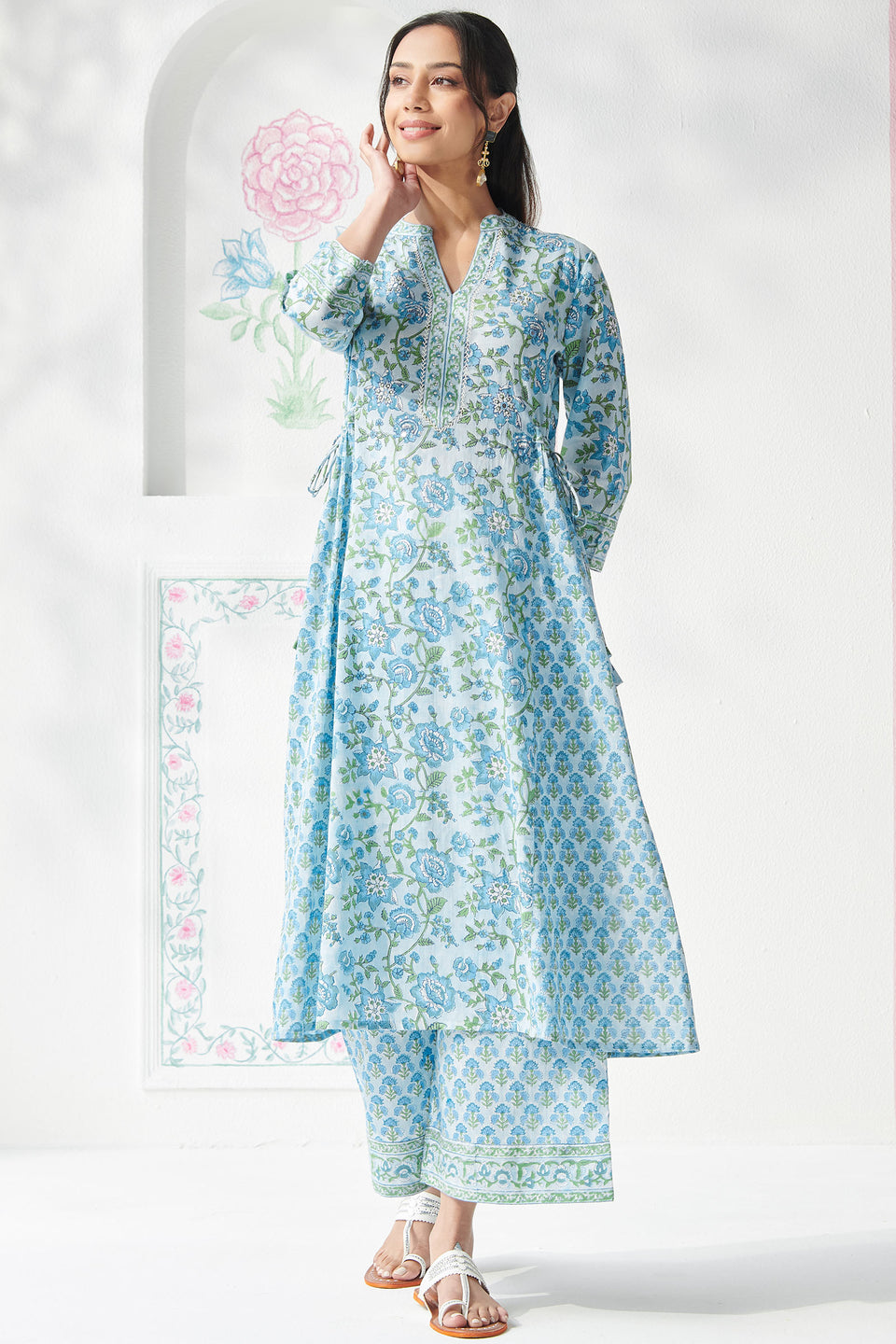 Gulbahar Ishrat Sanganeri Kurta