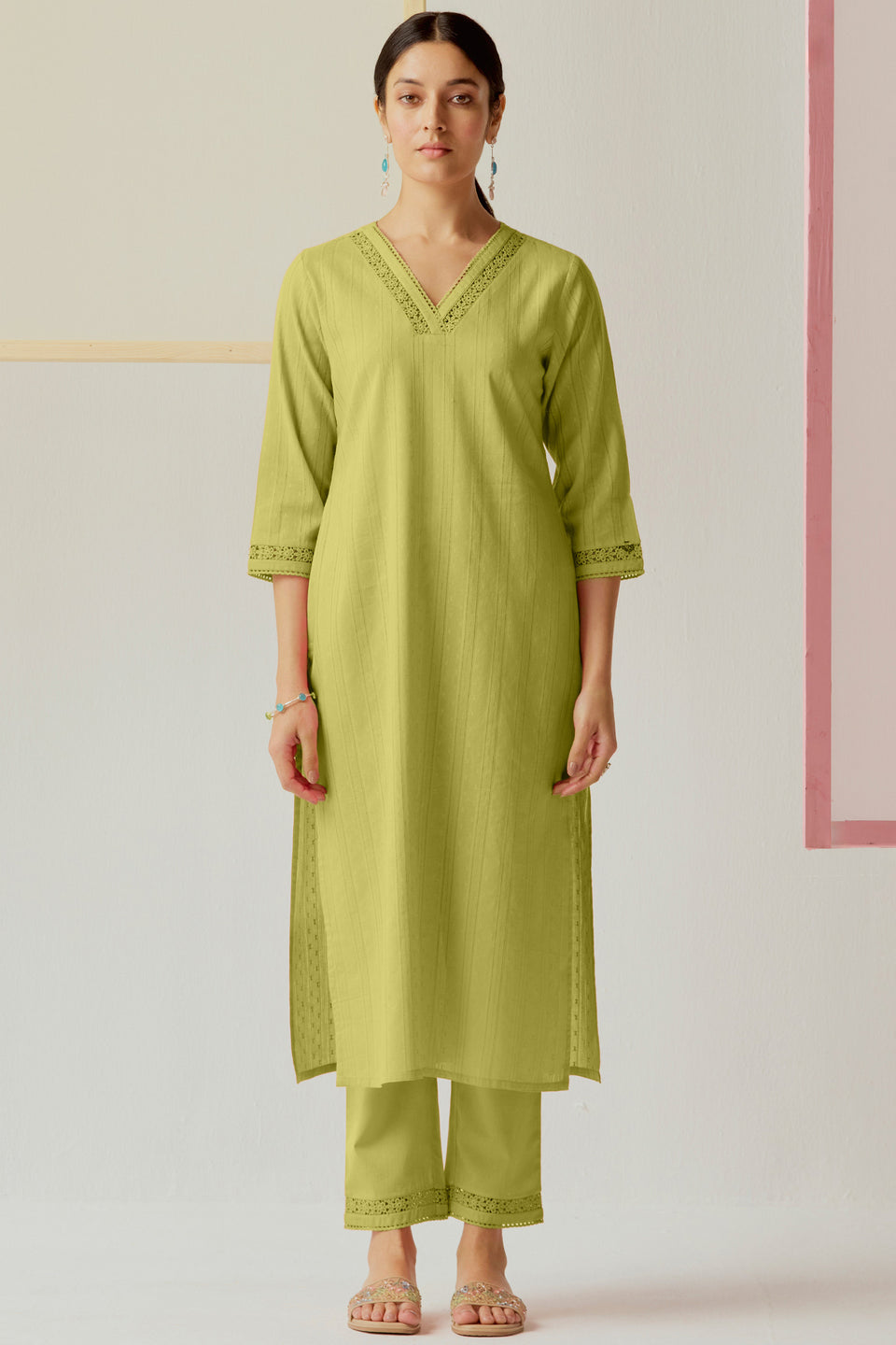 Surplus: Roza Maria Green Kurta