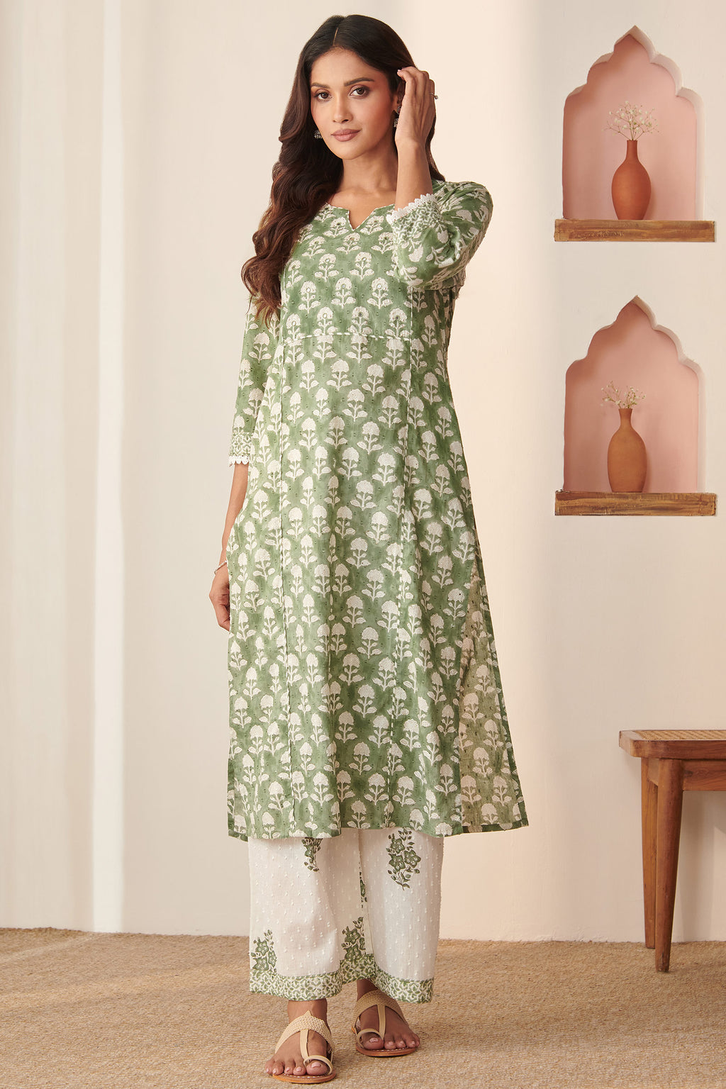 Rosheen Maiwa Sanganeri Kurta