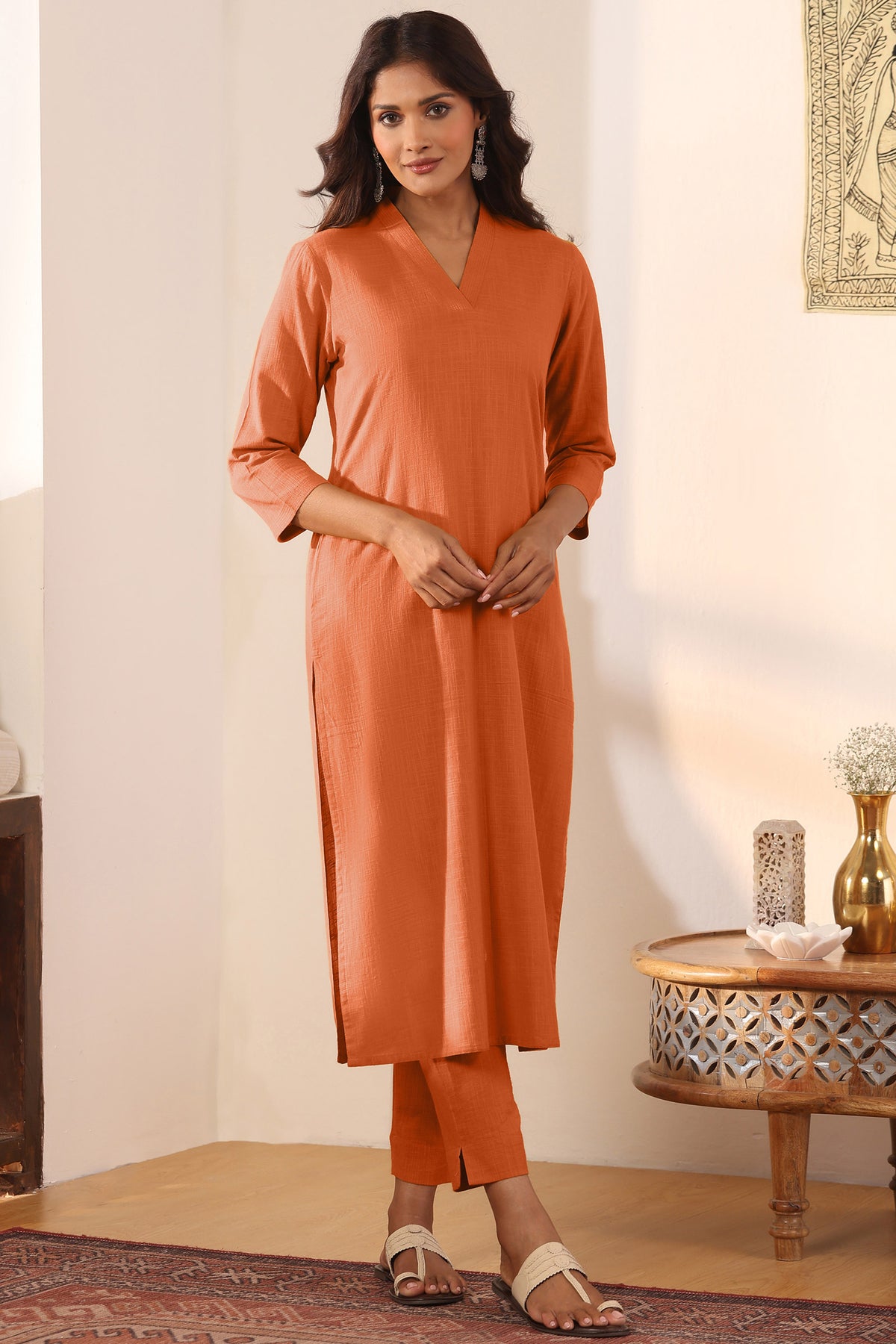 Roza Alizah Orange Narrow Pants