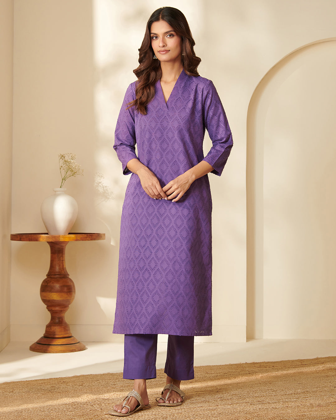 Roza Mahi Purple Kurta