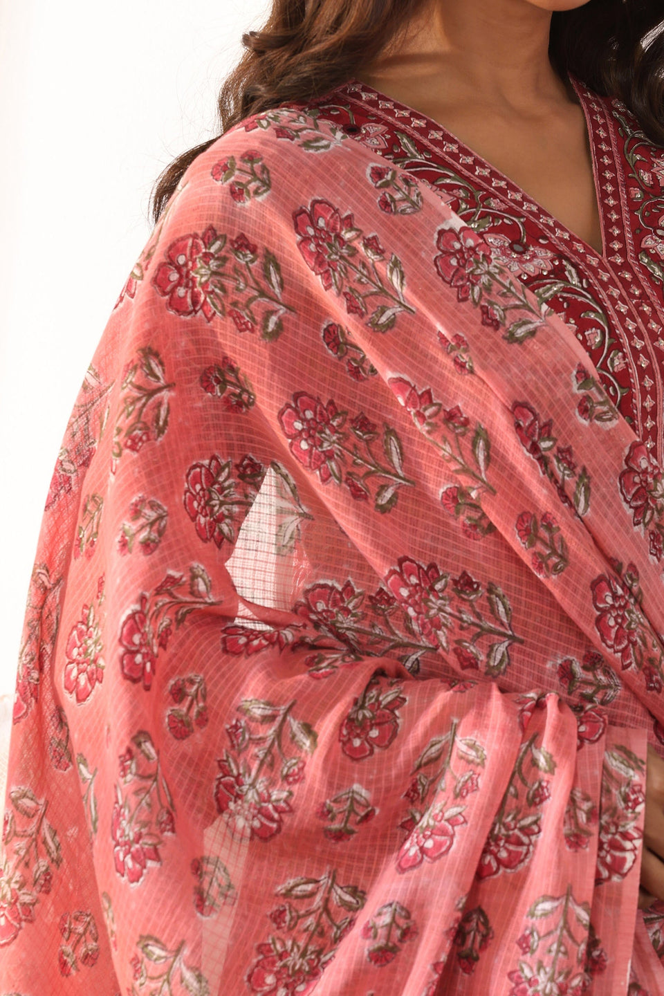 Surplus: Gulbarg Zehna Sanganeri Dupatta