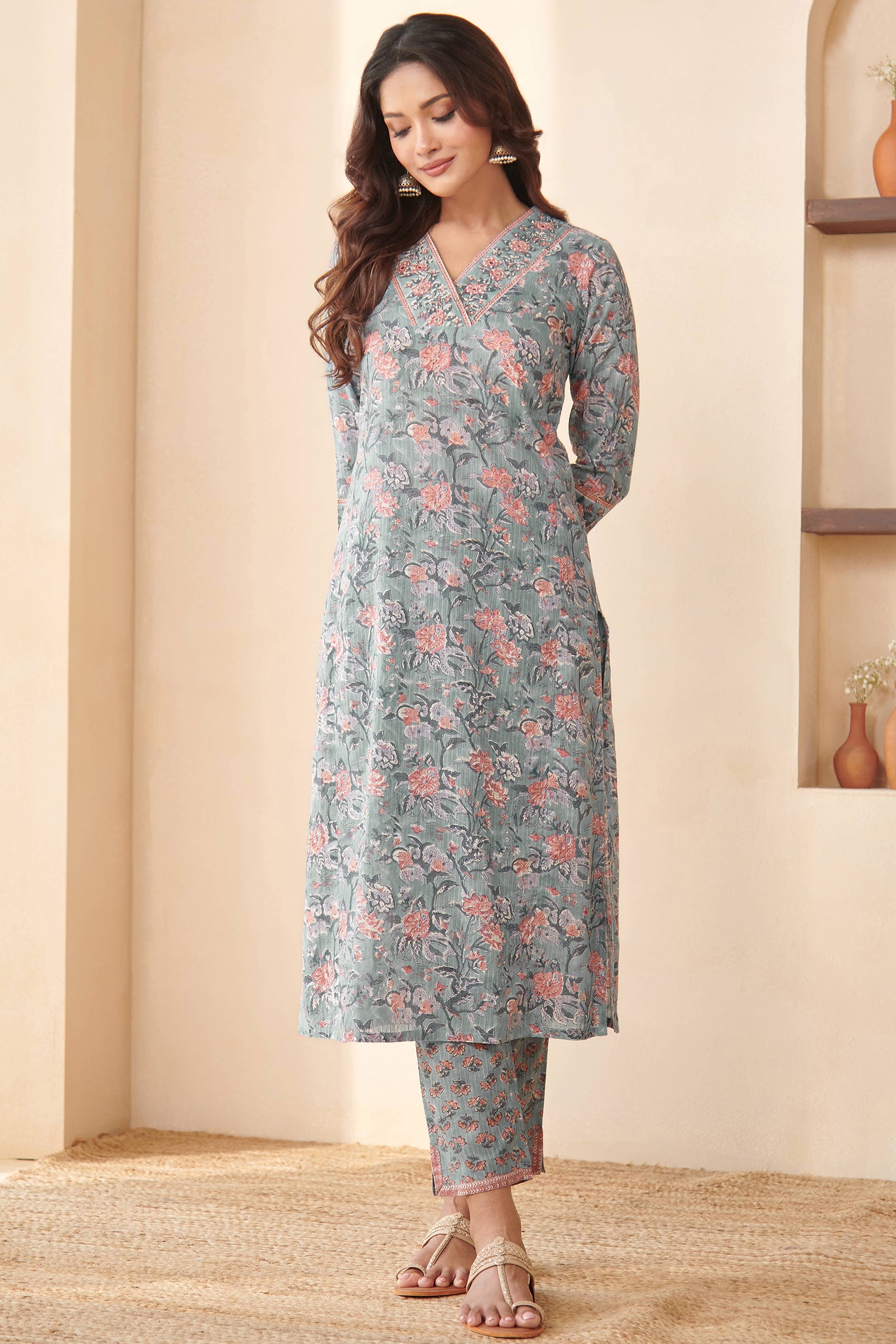Nasrine Mahi Sanganeri Kurta