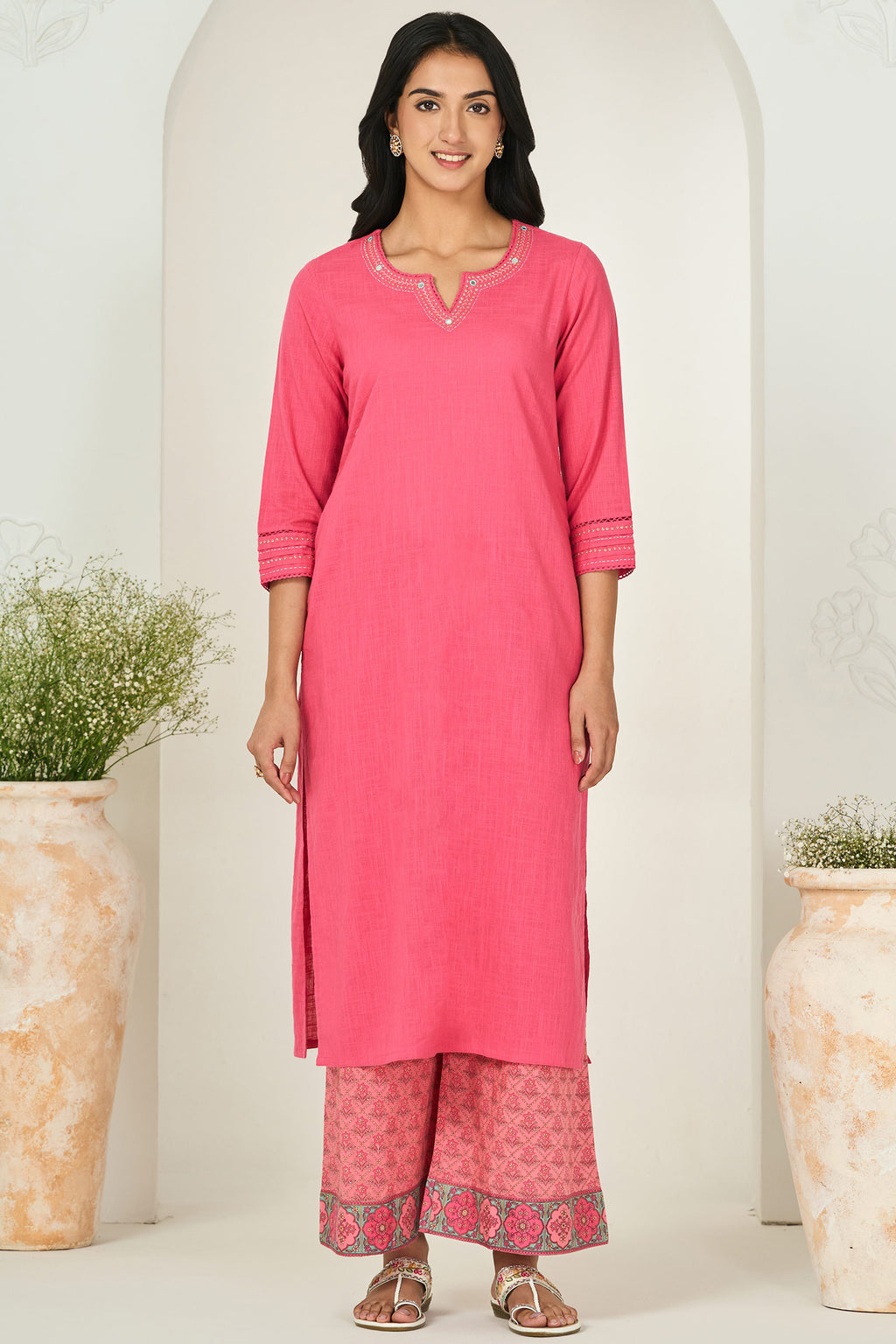Roza Zara Pink Kurta