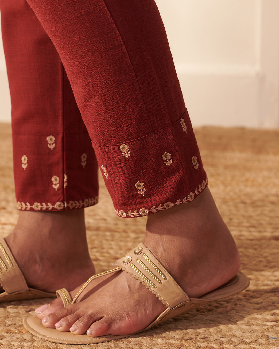 Mehraab Alya Alta Red Narrow Pants
