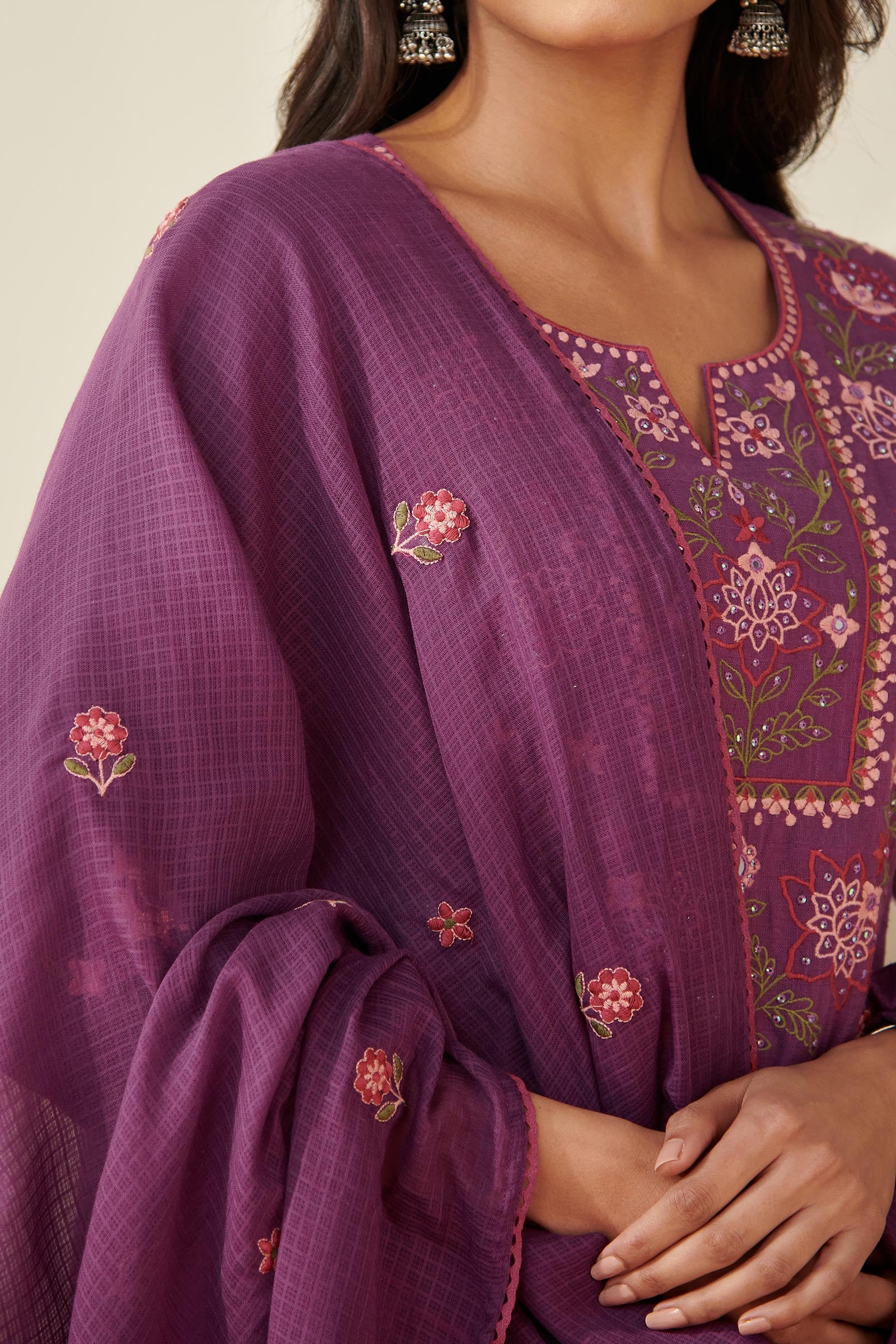 Mehraab Aalia Purple Dupatta