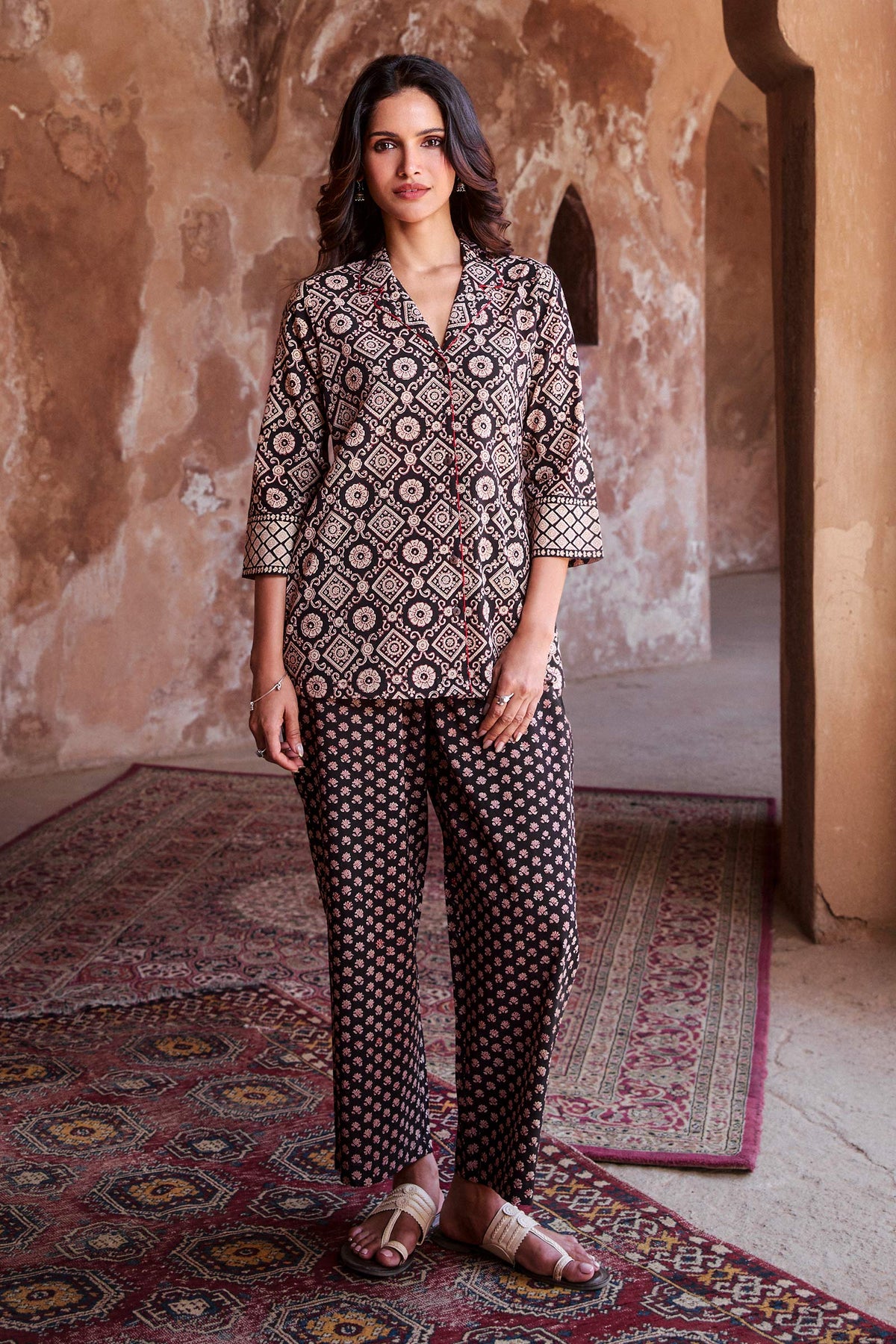 Sehra Nargis Bagru Co-Ord Set