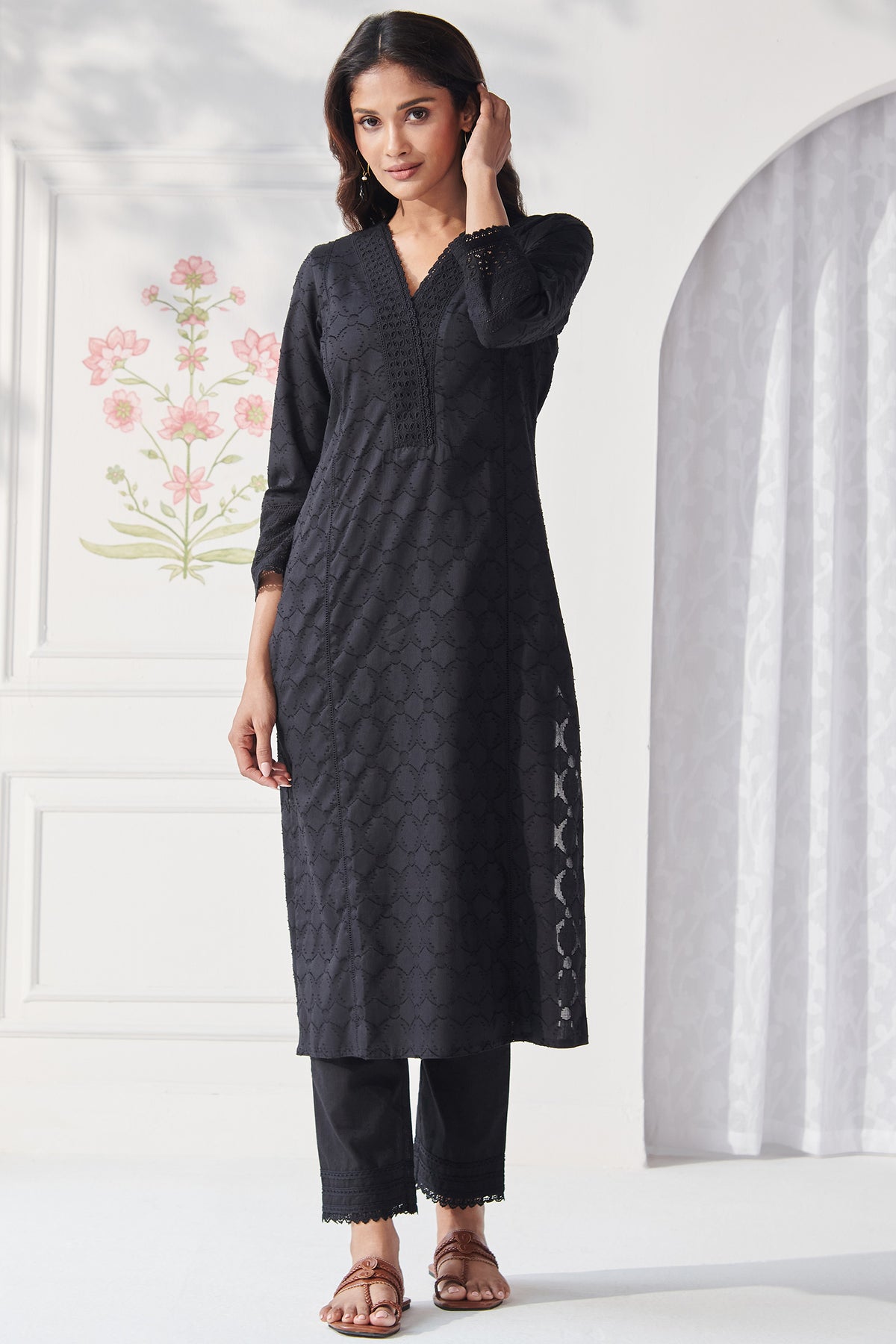 Mumtaz Nohreen Black Kurta