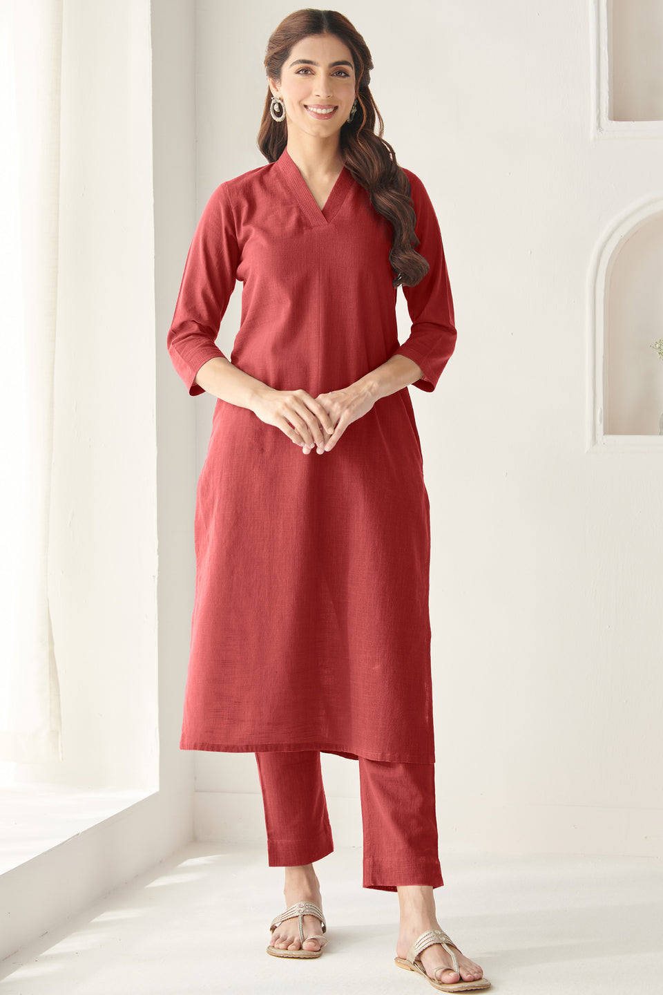 Roza Faraz Alta Red Kurta
