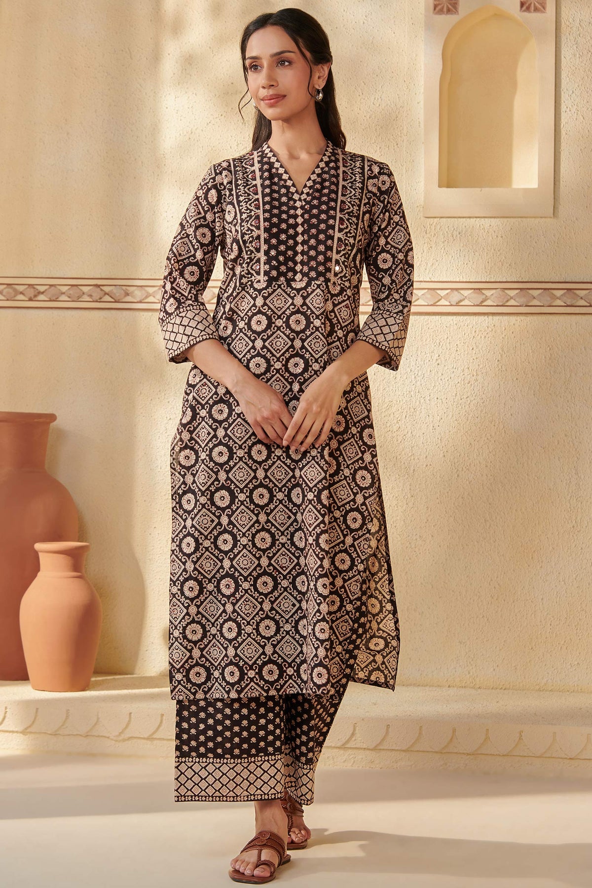 Sehra Alisha Bagru Kurta