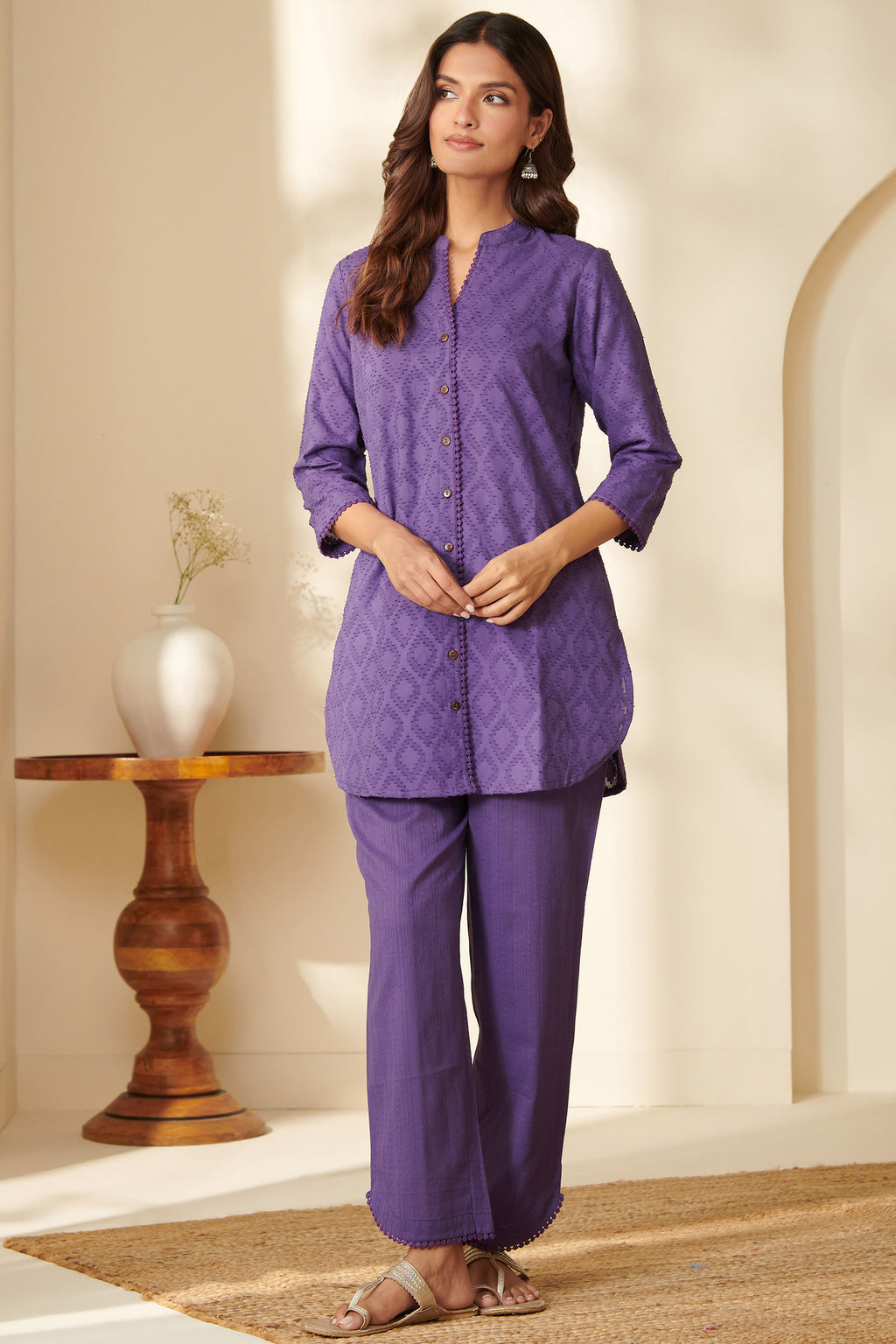 Roza Parisa Purple Co-Ord Set