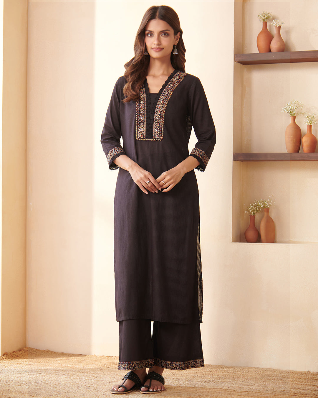Sehra Amarya Ajrak Kurta
