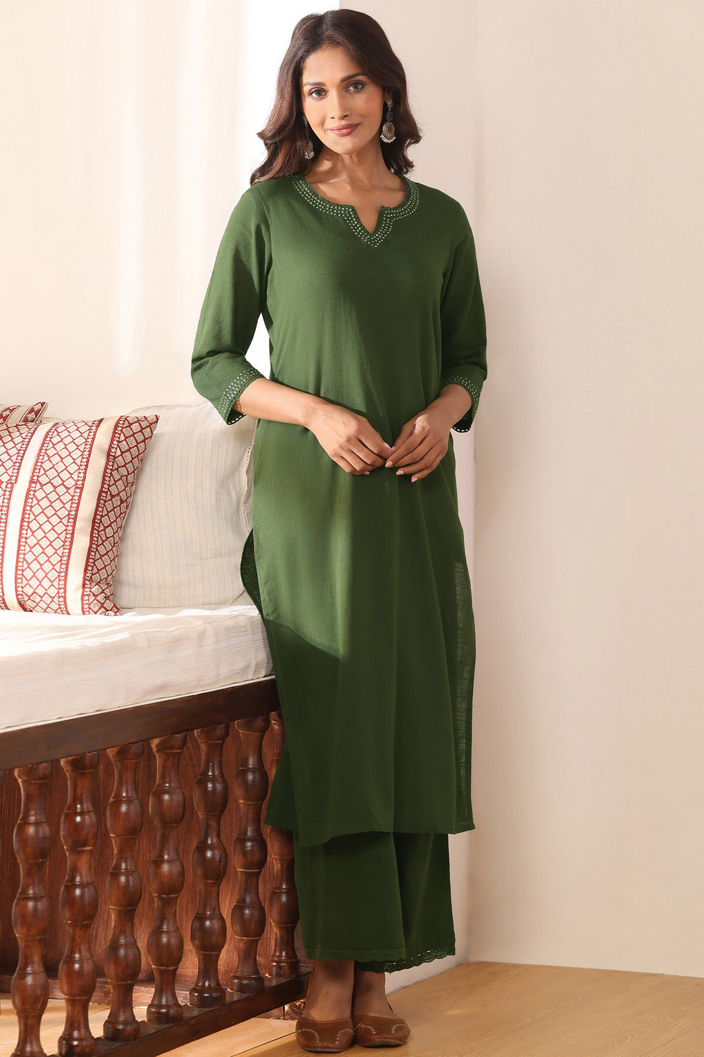 Surplus: Roza Faiza Green Kurta