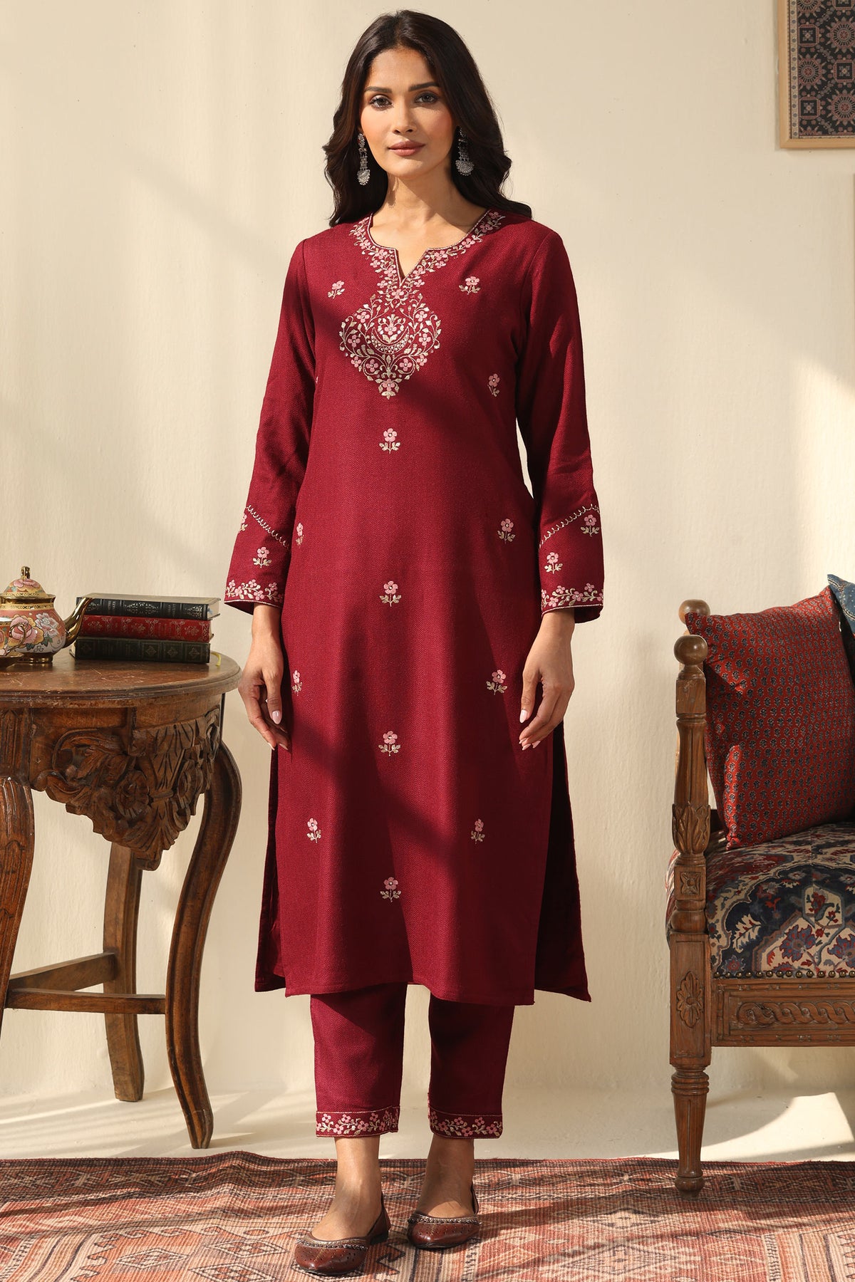 Naadirah Gulbahar Faux Wool Kurta