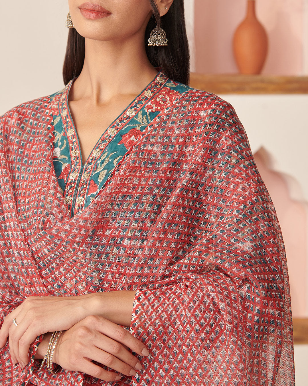 Zahira Farah Sanganeri Dupatta