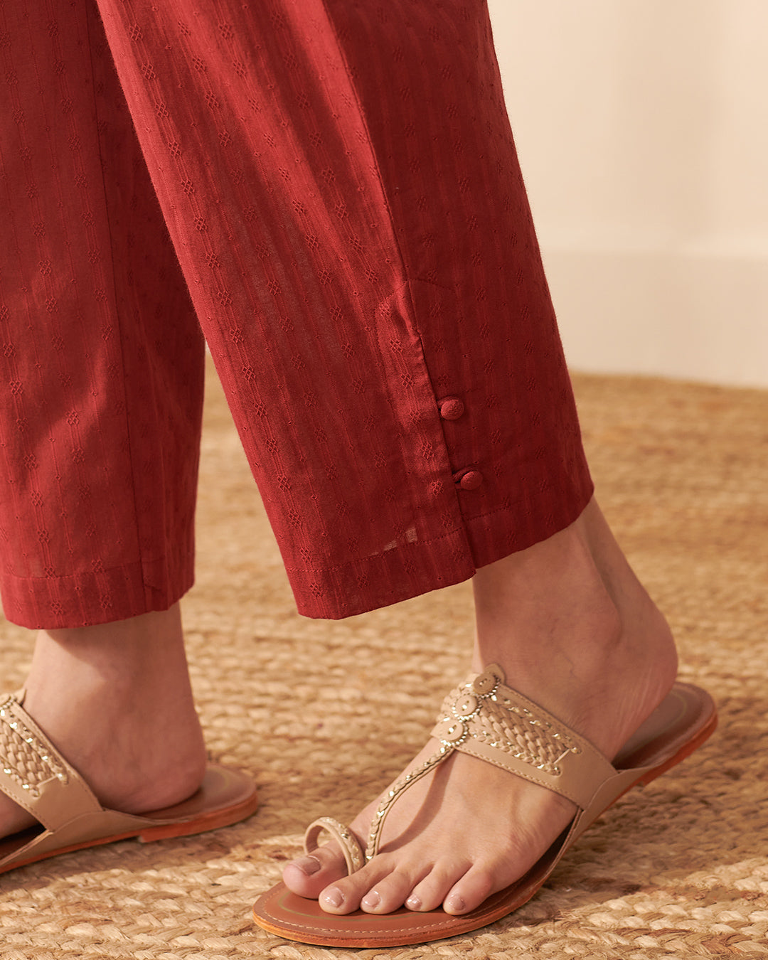 Roza Rahida Alta Red Pants