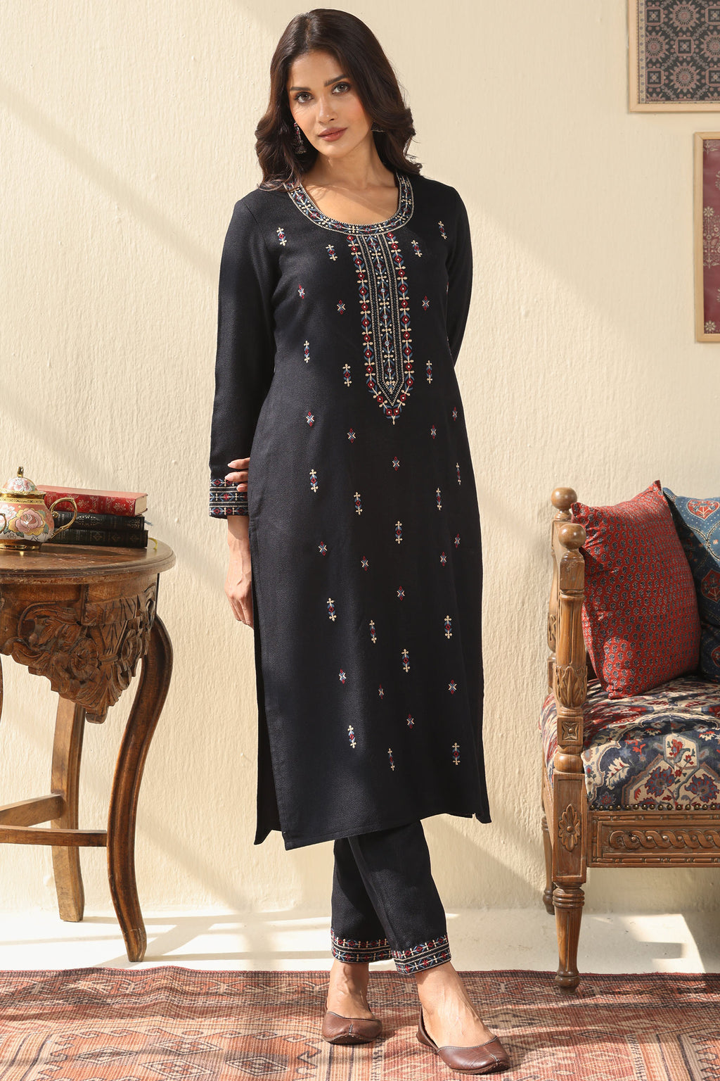 Naadirah Zarina Faux Wool Kurta