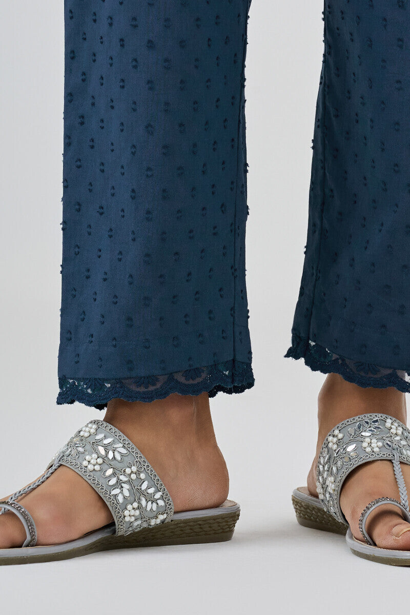 Roza Aafiyah Navy Blue Narrow Pants