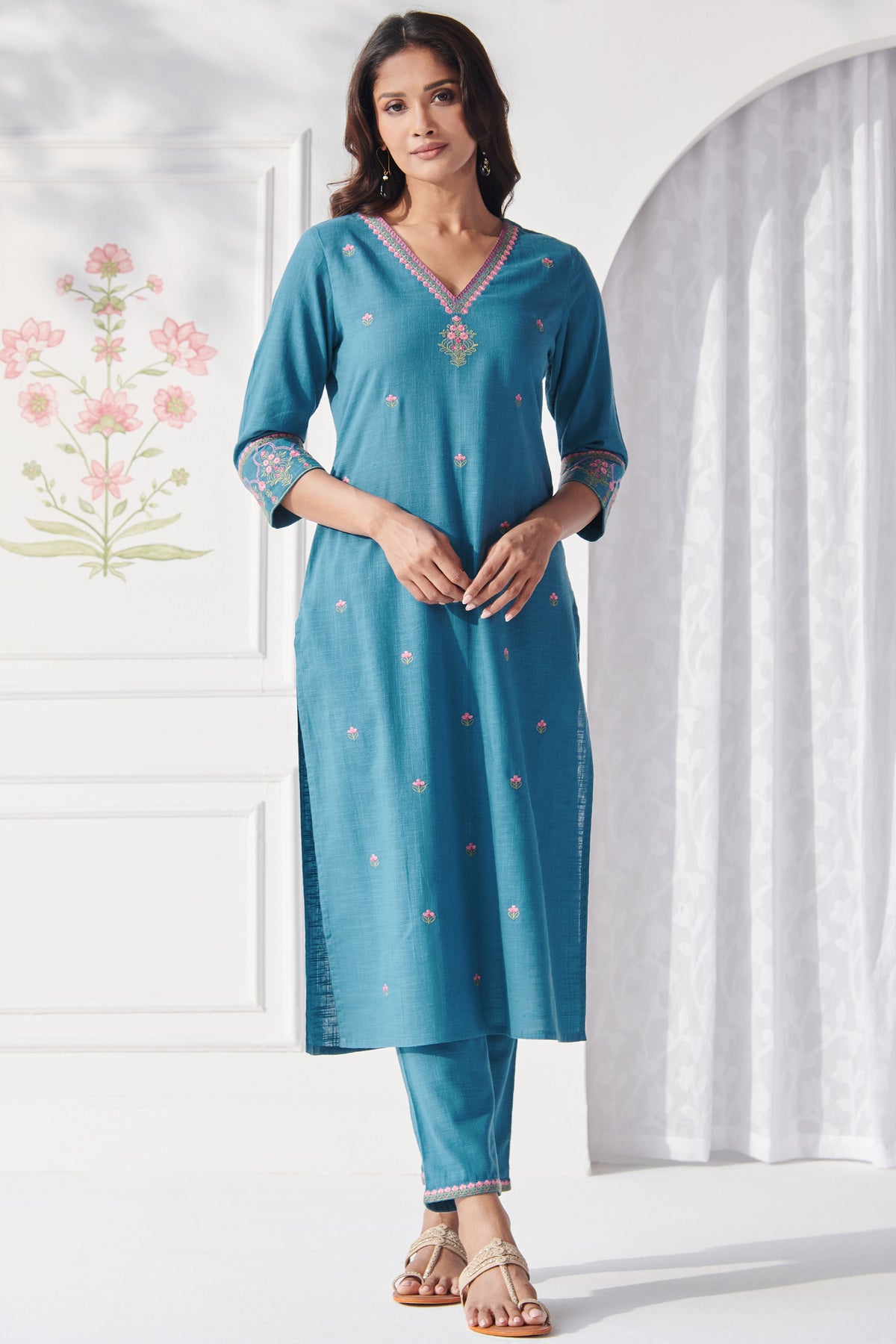 Mehraab Alisha Blue Kurta