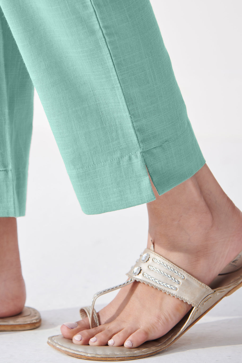 Surplus: Roza Afreena Turquoise Narrow Pants