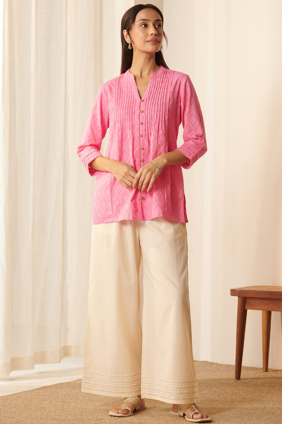 Roza Yasmin Strawberry Pink Top