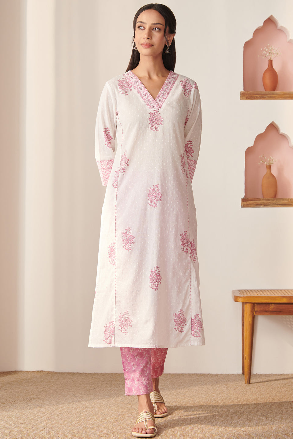 Rosheen Asfiya Sanganeri Kurta