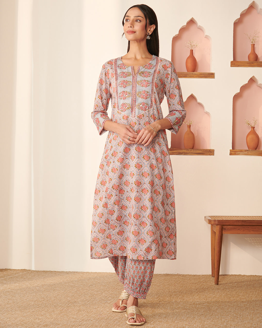 Roz Meher Sabrina Sanganeri Kurta