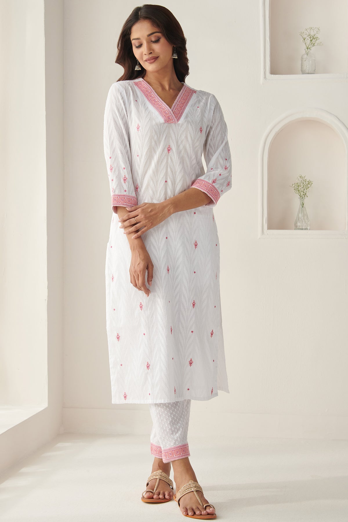 Mehraab Mahira White Kurta
