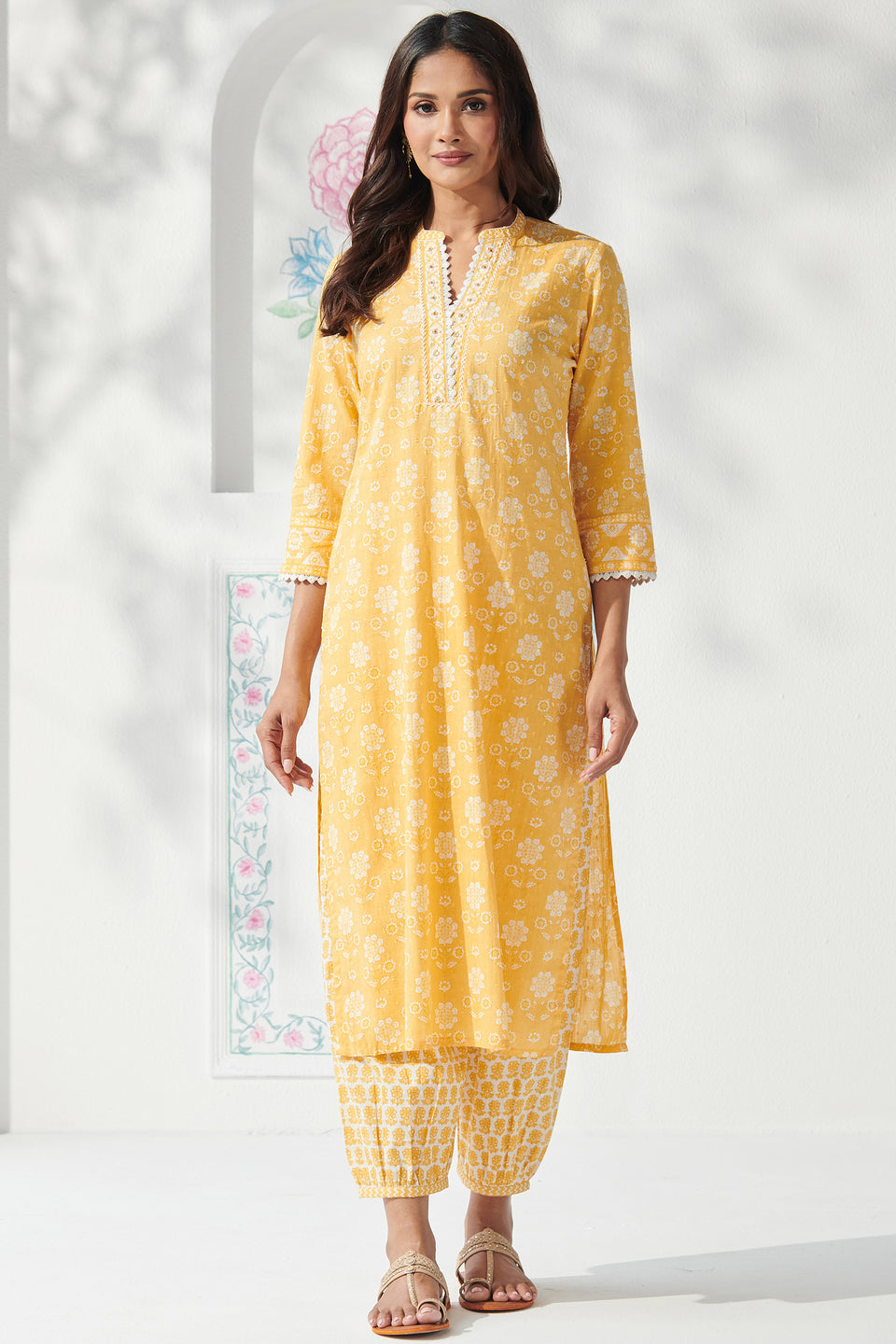 Gulbahar Pariza Sanganeri Kurta