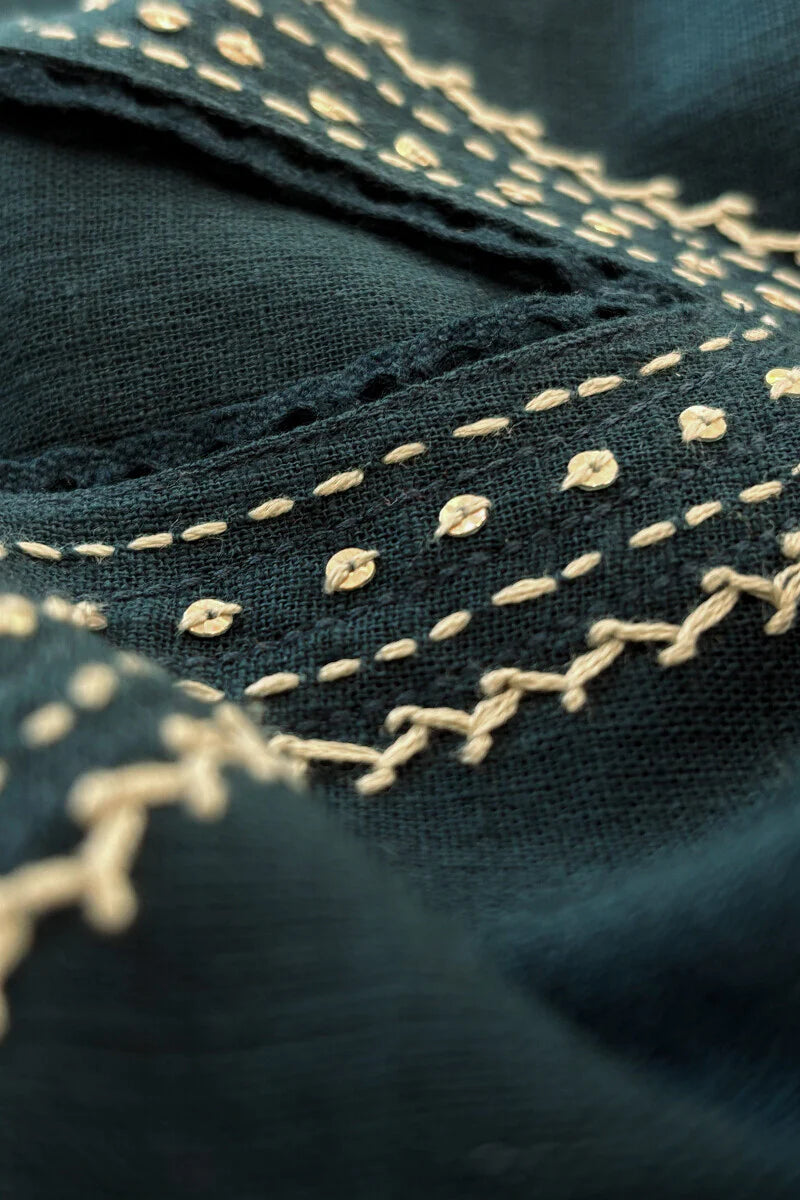 Surplus: Roza Jannat Dark Blue Kurta