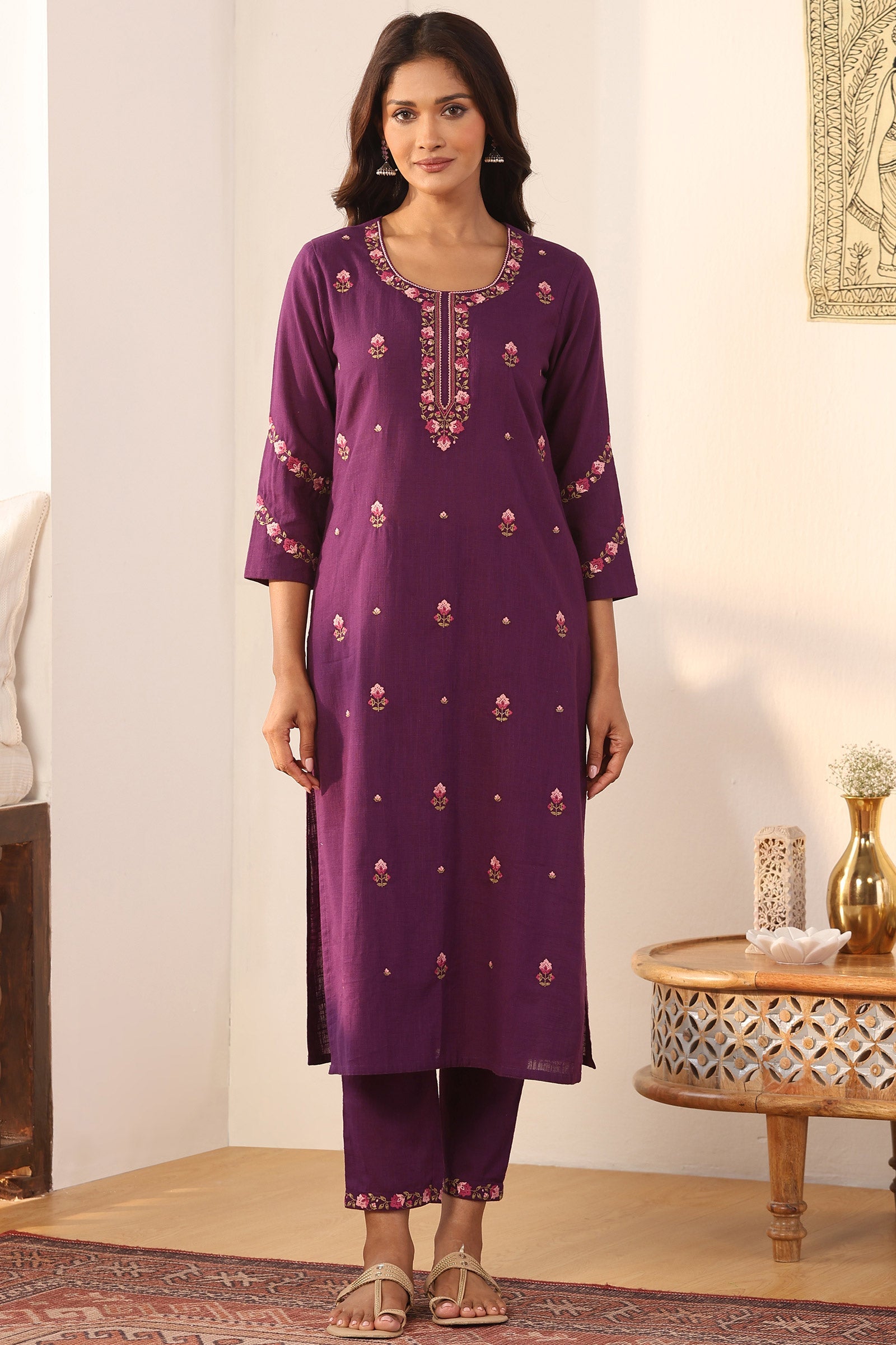Surplus: Mehraab Rahida Purple Kurta