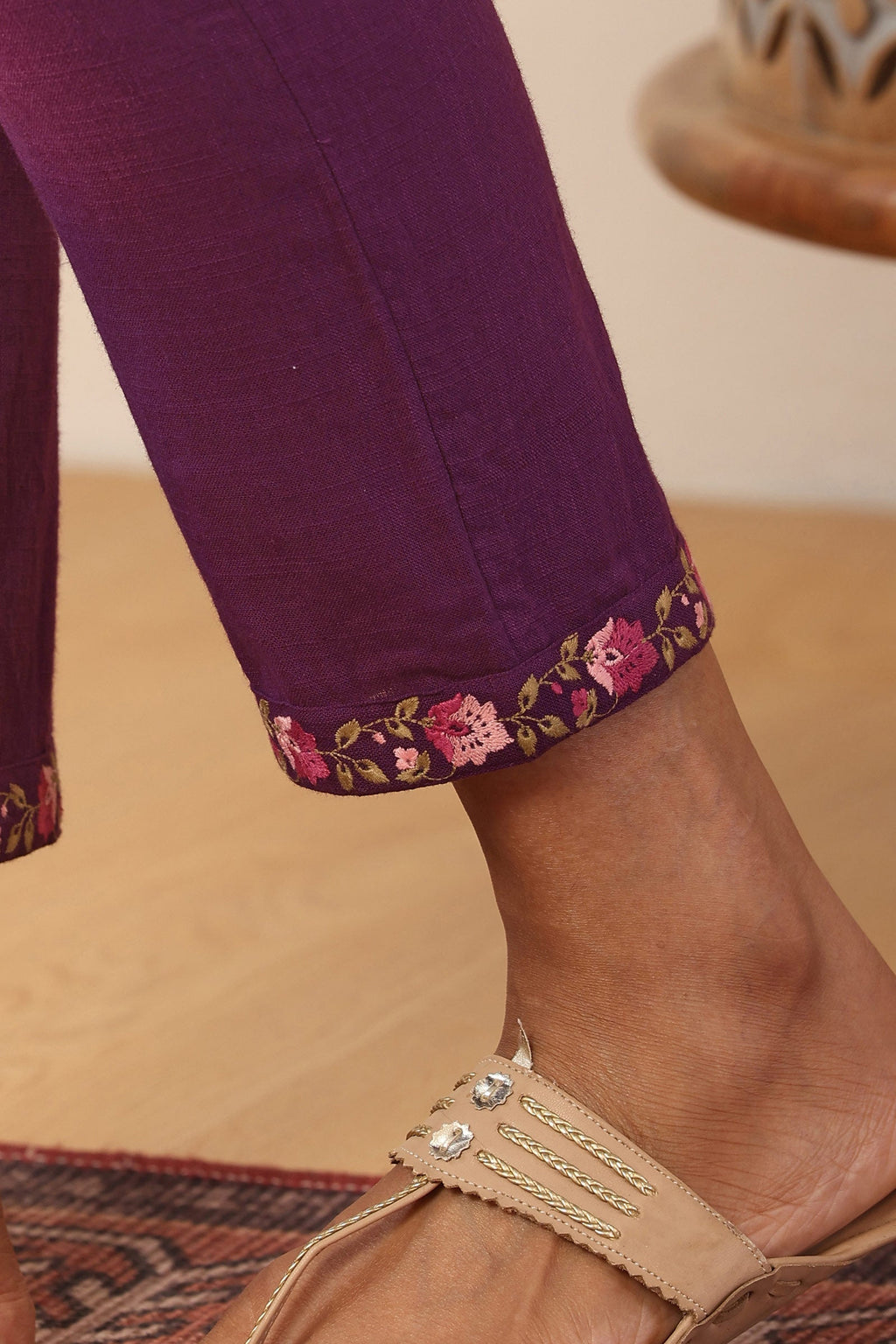 Surplus: Mehraab Rahida Purple Narrow Pants