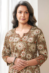 Sehra Safina Bagru Kurta