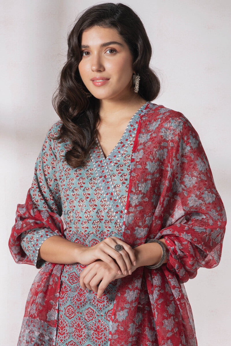 Gauhar Firoza Sanganeri Kota Dupatta