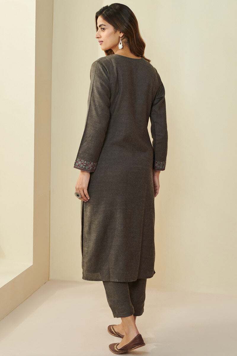 Naadirah Maya Faux Wool Handloom Kurta