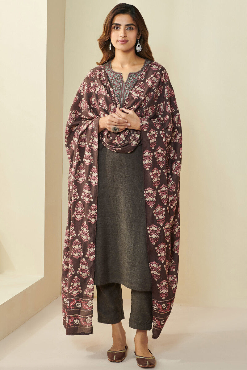 Naadirah Maya Faux Wool Handloom Kurta