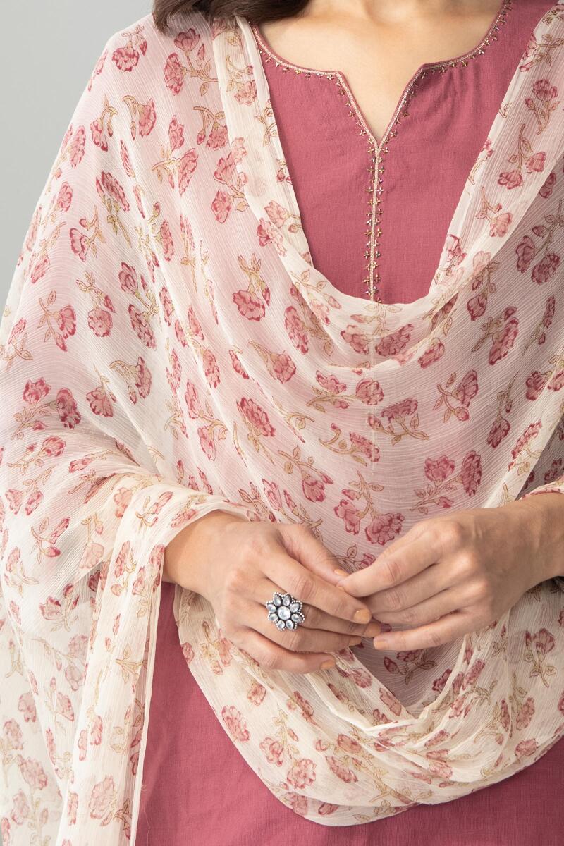 Mirza Zenia Sanganeri Chiffon Dupatta