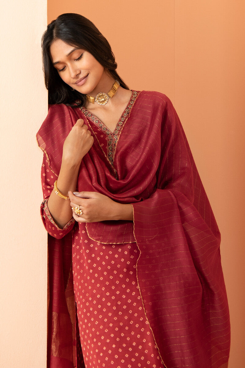 Shirin Alizah Ajrak Modal Kurta