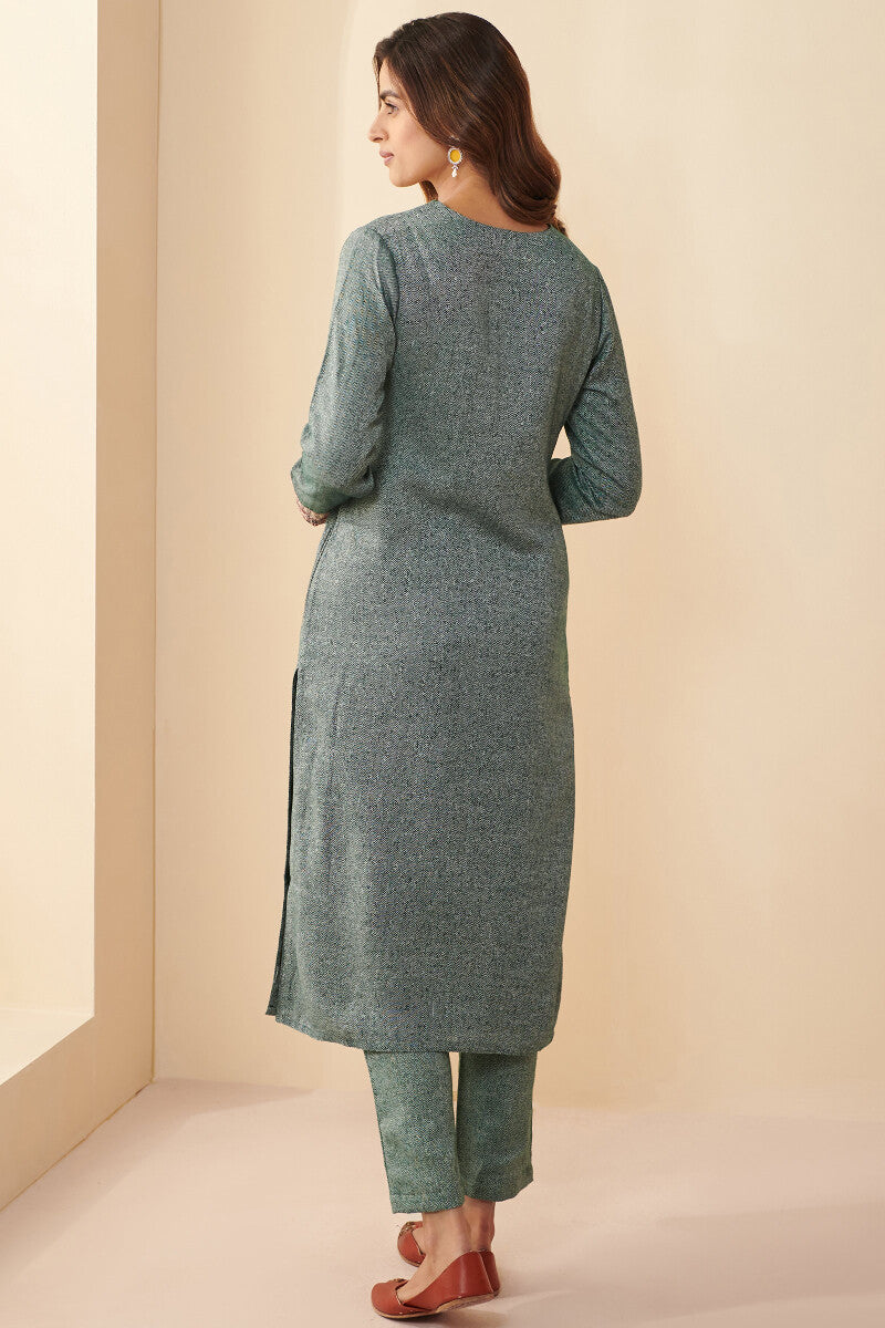Naadirah Gauhar Faux Wool Handloom Kurta