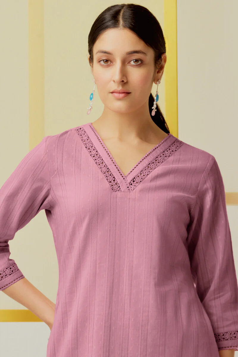 Surplus: Roza Sehr Mauve Kurta