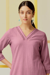 Surplus: Roza Sehr Mauve Kurta