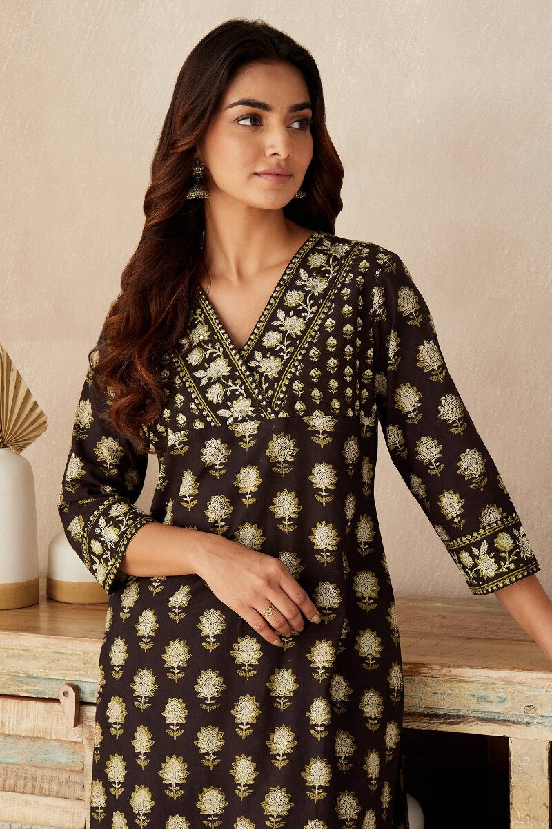 Sehra Mahira Bagru Kurta