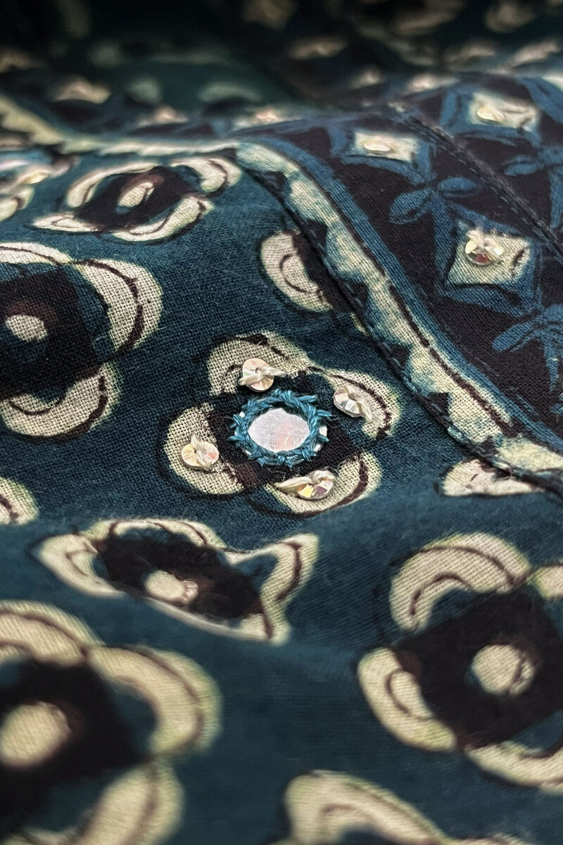 Sehra Mahi Bagru Kurta