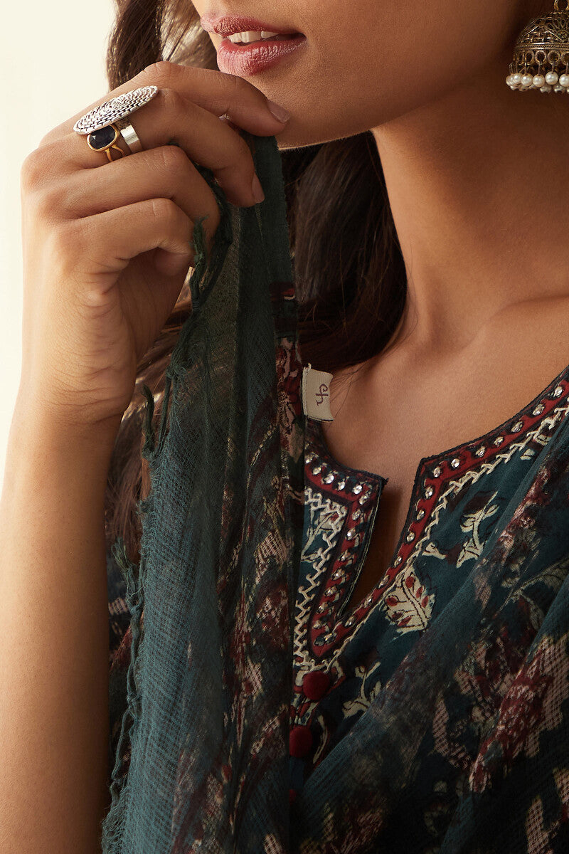 Sehra Zoya Bagru Dupatta