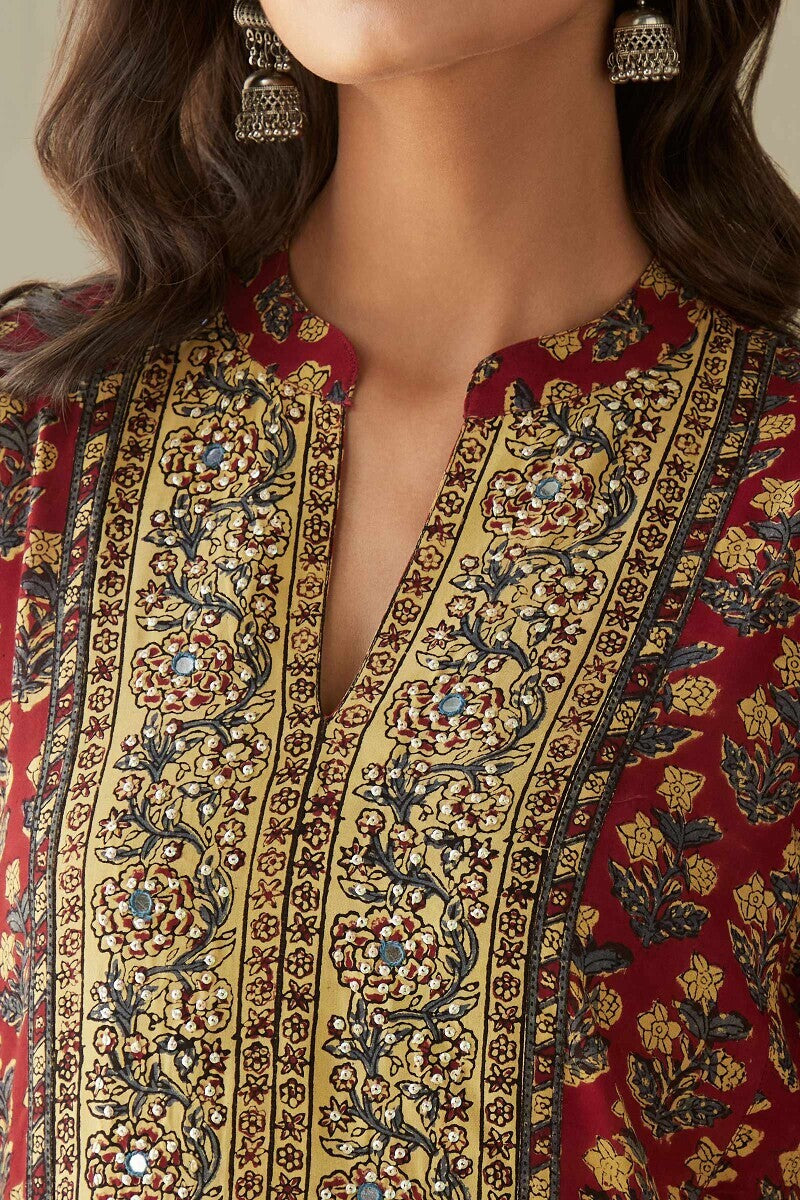 Sehra Sameera Bagru Kurta